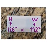 Large Beige Area Rug 126" x 112"