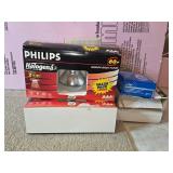 Collection of Philips and Leviton Light Bulbs Including Agro-Lite and Halogena