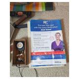 Assorted Desk Supplies and Nautical Charts Collection