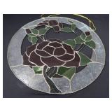 GORGEOUS STAINED GLASS WINDOW HANGING.