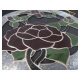 GORGEOUS STAINED GLASS WINDOW HANGING.