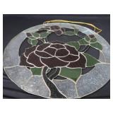 GORGEOUS STAINED GLASS WINDOW HANGING.