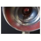 SILVER PLATE / VINTAGE IRVINWARE SERVER WITH 3 GLASS TRAYS / GERMAN STEIN