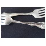 SILVER PLATE / VINTAGE IRVINWARE SERVER WITH 3 GLASS TRAYS / GERMAN STEIN