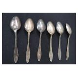 6 STRATFORD SILVER C.C.SPECIAL SPOONS