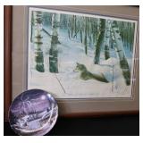 SIGNED AND NUMBERED PRINT / BRADFORD EXCHANGE PLATE