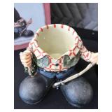 JUMBO WINE BOTTLE AND FISHERMAN WINE STOMPER