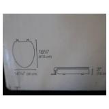 KOHLER TOILET SEAT COVER / NEW CRUTCHES