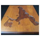 CUSTOM WOOD CARVING OF SWAN LAKE