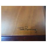 CUSTOM WOOD CARVING OF SWAN LAKE