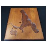 CUSTOM WOOD CARVING OF SWAN LAKE