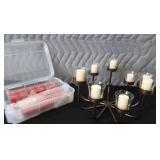 GORGEOUS CANDLE HOLDER WITH NEW CANDLES
