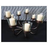 GORGEOUS CANDLE HOLDER WITH NEW CANDLES