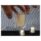 GORGEOUS CANDLE HOLDER WITH NEW CANDLES