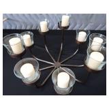 GORGEOUS CANDLE HOLDER WITH NEW CANDLES