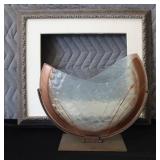 ABSTRACT ART VASE / VINTAGE FRAME