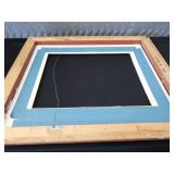 ABSTRACT ART VASE / VINTAGE FRAME