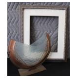 ABSTRACT ART VASE / VINTAGE FRAME