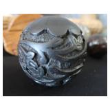 MISC WOOD / GLASS AND BASKET