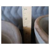 BLUE BAND STONEWARE CROCK / PLUS 1952 NATIONAL GEO MAGS