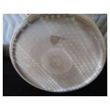 BLUE BAND STONEWARE CROCK / PLUS 1952 NATIONAL GEO MAGS