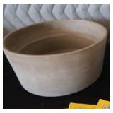 BLUE BAND STONEWARE CROCK / PLUS 1952 NATIONAL GEO MAGS