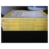 BLUE BAND STONEWARE CROCK / PLUS 1952 NATIONAL GEO MAGS