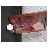 GLASS LIDDED BOX / STONE ORB / DAINTY VASE