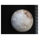 GLASS LIDDED BOX / STONE ORB / DAINTY VASE