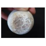 GLASS LIDDED BOX / STONE ORB / DAINTY VASE