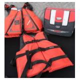 LIFE JACKETS / COOLER