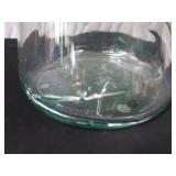 TALL GLASS FLOOR VASE