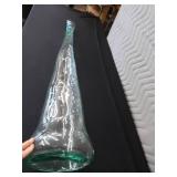 TALL GLASS FLOOR VASE