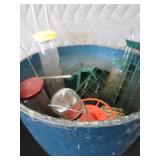 LARGE ASSORTMENT OF BIRD FEEDERS / LG POT
