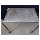ROLLING METAL TABLE AND ODDS AND ENDS