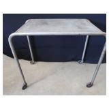 ROLLING METAL TABLE AND ODDS AND ENDS