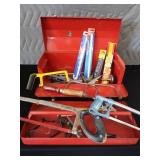 METAL TOOL BOX STUFFED FULL