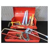 METAL TOOL BOX STUFFED FULL