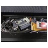 VINTAGE HOMAK METAL TOOL BOX / ELECTRICAL LG LOT