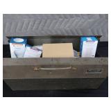 VINTAGE HOMAK METAL TOOL BOX / ELECTRICAL LG LOT