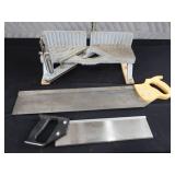 HEAVY DUTY MITRE BOX WITH SAWS