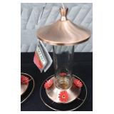 2 PERKY PET HUMMINGBIRD FEEDERS