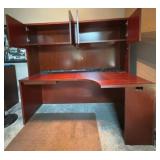 GORGEOUS CHERRY EXECUTIVE DESK,/ CREDENZA