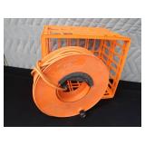 CORDWHEEL WITH ELECTRICAL EXTENSION CORD / MILK CRATE