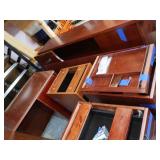 GORGEOUS CHERRY EXECUTIVE DESK,/ CREDENZA