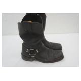 Bonanza Black Leather Boots Men