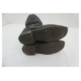 Bonanza Black Leather Boots Men