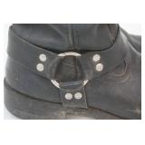 Bonanza Black Leather Boots Men