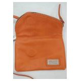 Harley Davidson Leather Crossbody/Shoulder Pouch Purse in Orange