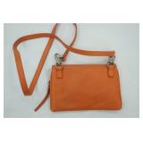 Harley Davidson Leather Crossbody/Shoulder Pouch Purse in Orange